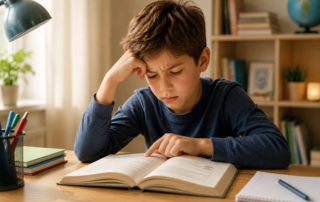 enfant en difficulté de lecture possiblement dyslexique