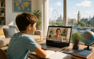 enfant expatrié en consultation orthophonique en ligne depuis l'étranger